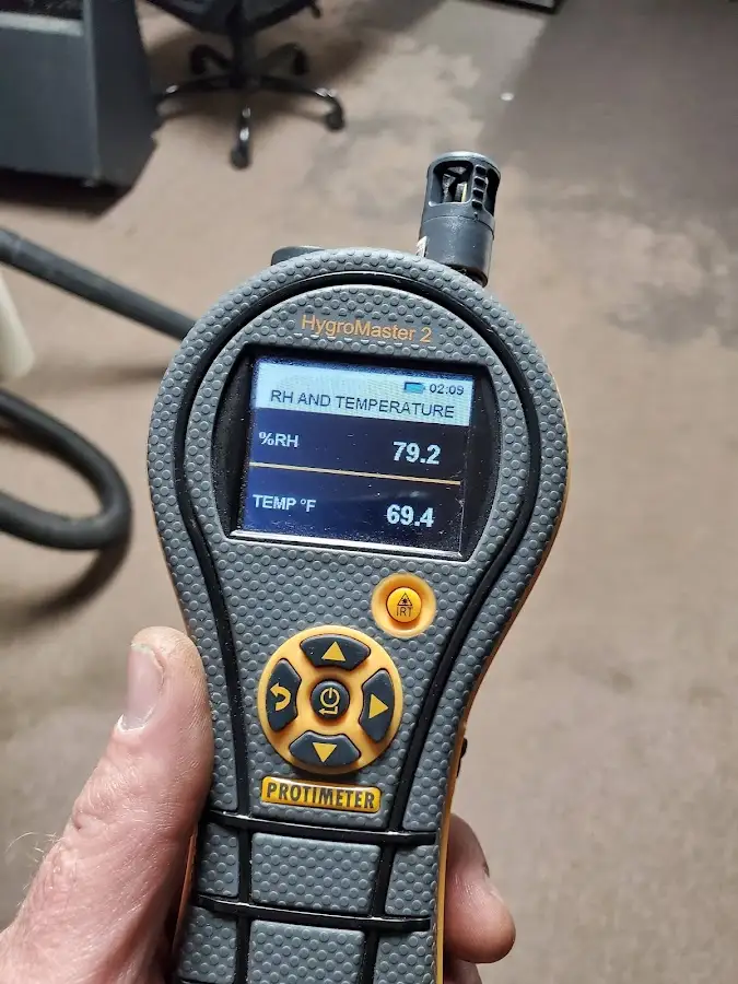 Moisture meter humidity assessment for Fire & Smoke Damage Restoration in Breitung
